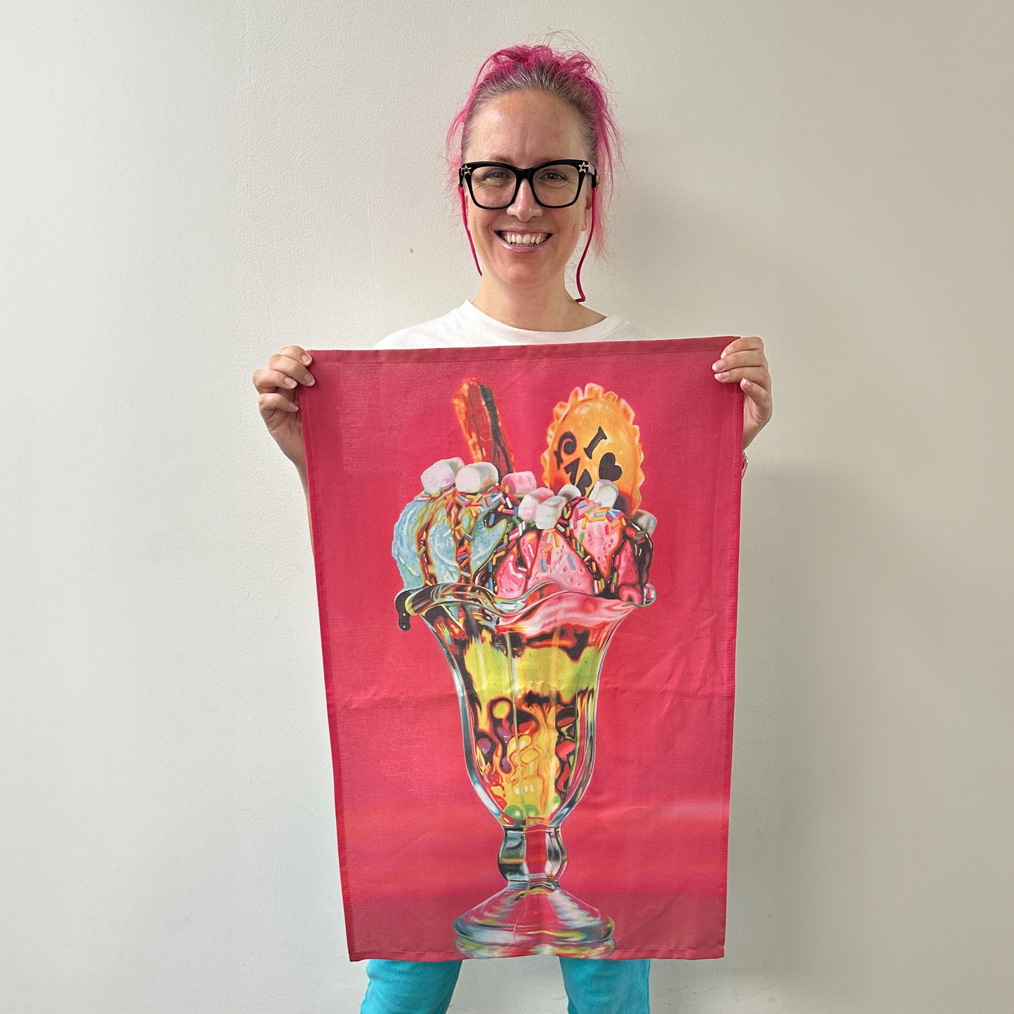 Ice Cream Sundae - Tea Towel