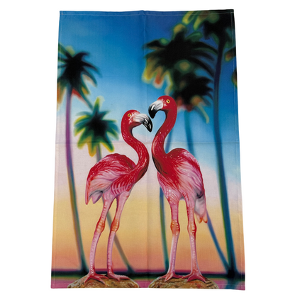 Flamingo Love - Tea Towel